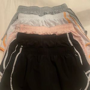 Lot of 5 Nike running shorts
